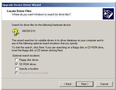 NIKON CAMERA CONTROL PRO 2 - Select the search option and click Next. - 2