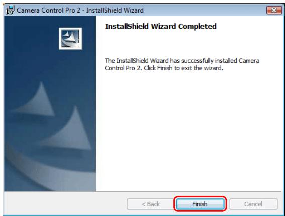 NIKON CAMERA CONTROL PRO 2 - Click Finish. - 1