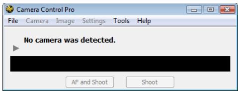 NIKON CAMERA CONTROL PRO 2 - No Camera Connected - 1