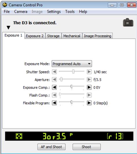 NIKON CAMERA CONTROL PRO 2 - Starting and Exiting Camera Control Pro - 1