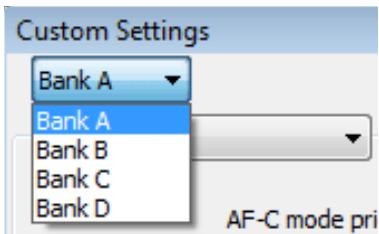 NIKON CAMERA CONTROL PRO 2 - Custom Settings - 1