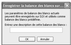 NIKON CAPTURE 4 - paramètres de la balance des blancs - 1
