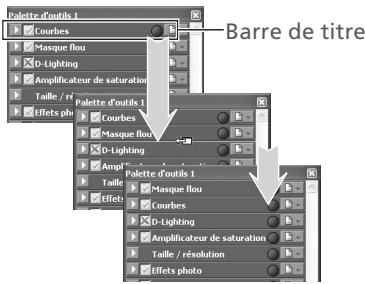 NIKON CAPTURE 4 - Changer l'ordre des palettes - 1
