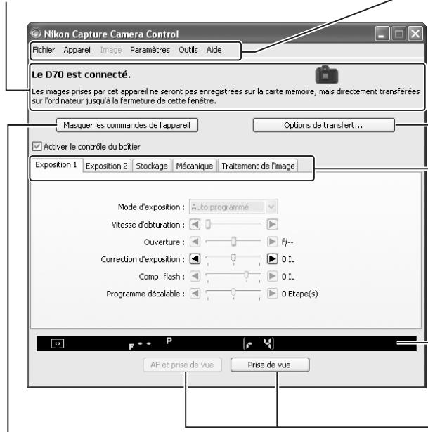 NIKON CAPTURE 4 - Barre de menus - 1