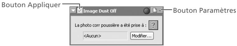 NIKON CAPTURE 4 - Affichage de la palette Image Dust Off - 1