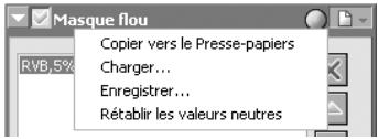 NIKON CAPTURE 4 - Le sous-menu Paramètres de Masque flou - 1