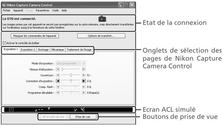 NIKON CAPTURE 4 - La fenêtre de Nikon Capture Camera Control - 1