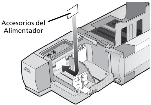 NIKON CHARGEUR 50 DIAPOSITIVES SF-210 - Uso de los accesos del Alimentador - 5