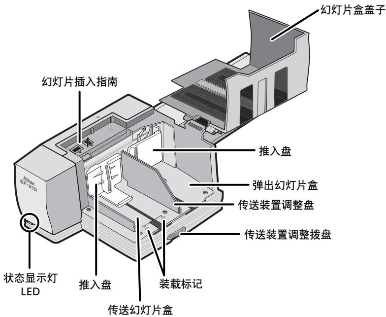 NIKON CHARGEUR 50 DIAPOSITIVES SF-210 - SF-210的部件 - 1