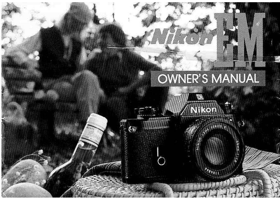 NIKOEM OWNER'S MANUAL Nikon NIKOH LIENS SERIES E 1106814 50mm