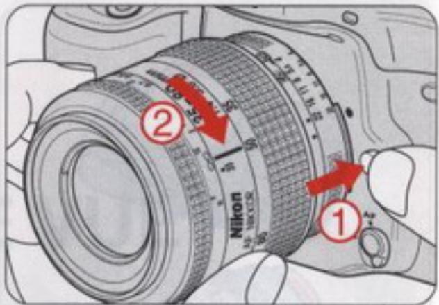NIKON F50 - Lors de la fixation de l'objet - 2
