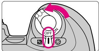 NIKON F60D - Turn the main switch off and mount lens to the camera body. - 1