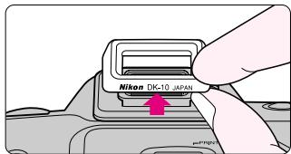 NIKON F60D - NOTE: Using the dioptrc adjustment lever - 1
