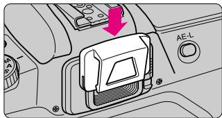 NIKON F60D - NOTE: Using the dioptrc adjustment lever - 2