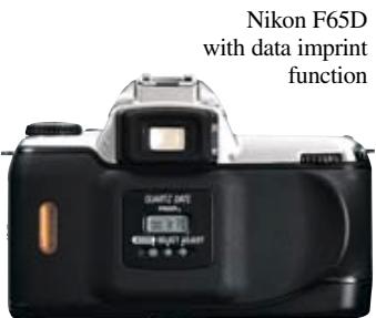 Nikon F65D with data imprint function