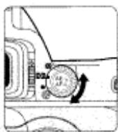 NIKON F80D - Rotate the focus area selector lock lever and select centre focus area with the focus area selector. - 9