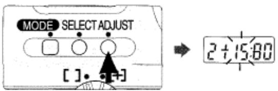 NIKON F80D - Push ADJUST button to set the hour to "15". - 1