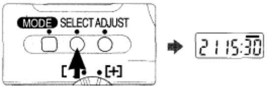 NIKON F80D - Push ADJUST button to set the hour to "15". - 2
