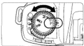 NIKON F80S - Set the exposure mode select dial to P (Programmed Auto). - 1