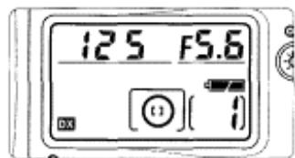 NIKON F80S - Rotate the focus area selector lock lever and select centre focus area with the focus area selector. - 4