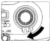 NIKON F80S - Rotate the focus area selector lock lever and select centre focus area with the focus area selector. - 8