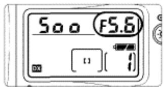 NIKON F80S - Set the aperture by rotating the Sub-Command Dial. - 2