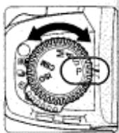 NIKON F80S - Rotate the focus area selector lock lever and select centre focus area with the focus area selector. - 10