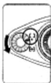 NIKON F80S - Set the AF Area mode selector to [ ] (Single Area AF). - 1