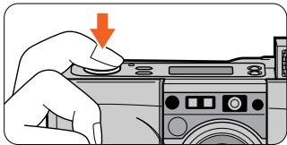 NIKON LITE TOUCH ZOOM 120ED-QD - Slowly press the Shutter Release button all the way. - 1