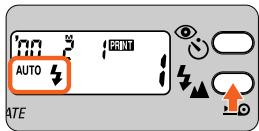 NIKON LITE TOUCH ZOOM 120ED-QD - Selecting the flash mode - 2
