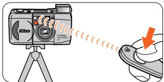 NIKON LITE TOUCH ZOOM 120ED-QD - Utilisation de la télécommande (en option) - 2