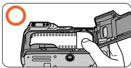 NIKON LITE TOUCH ZOOM 120ED-QD - Pull the film leader out to the red index mark. - 2