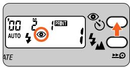 NIKON LITE TOUCH ZOOM 120ED-QD - Press the button until “  ” appears on the LCD panel. - 2