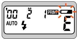 NIKON LITE TOUCH ZOOM 120ED-QD - Check the Low Battery Power indicator ( ) on the LCD panel. - 2