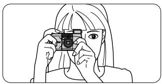 NIKON LITE TOUCH ZOOM 120ED-QD - Maintenez fermement l'appareil. - 1