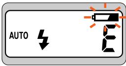 NIKON LITE TOUCH ZOOM 120ED-QD - Check the Low Battery Power indicator ( ) on the LCD panel. - 1