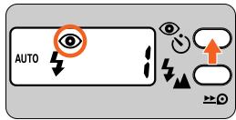 NIKON LITE TOUCH ZOOM 120ED-QD - Drucken Sie die Taste 心 , bis “ 心 ” im LC-Display erscheint. - 1