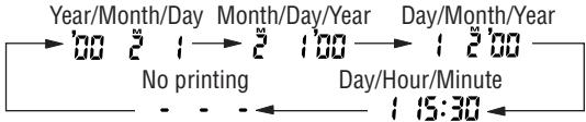 NIKON LITE TOUCH ZOOM 120ED-QD - Select the date/time indicator by pressing the MODE/SEL button. - 2