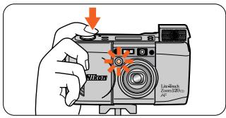 NIKON LITE TOUCH ZOOM 120ED-QD - Using the self-timer - 3