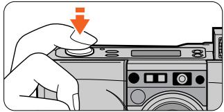 NIKON LITE TOUCH ZOOM 120ED-QD - Lightly press the Shutter Release button. - 1