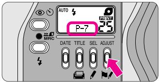 AUTO P-7 25 DATE TITLE SEL ADJUST