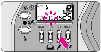 AUTO 90 11:45 25 MRC DATE TITLE SEL ADJUST