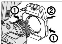 NIKON SB-29 - ■ Attaching the main unit to the lens - 2