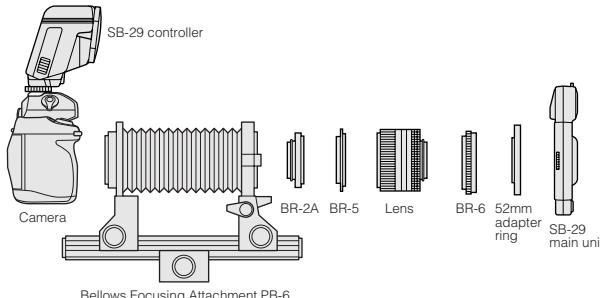 NIKON SB-29 - When using Nikon Bellows Focusing Attachment PB-6 - 1
