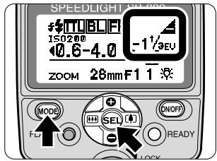 NIKON SB-800 - Display of the amount of underexposure - 1