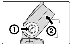 NIKON SB-800 - Tilting the flash head - 5