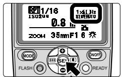 NIKON SB-800 - Press the ⏻ button to highlight the flash output level display, then press the + or - button to increase or decrease the values. - 1