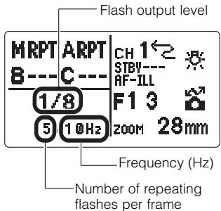 NIKON SB-800 - Setting in the Repeating flash mode - 1