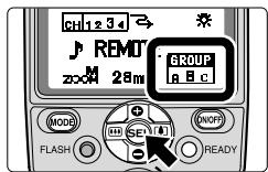 NIKON SB-800 - Setting a group and channel number on the remote flash units - 2