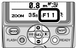 NIKON SB-800 - Repeat the procedures above to set the frequency and the number of repeating flashes per frame. - 1
